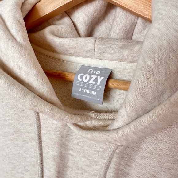 Aritzia Terry Fleece Boyfriend Hoodie in Oatmeal - Picture 5 of 7